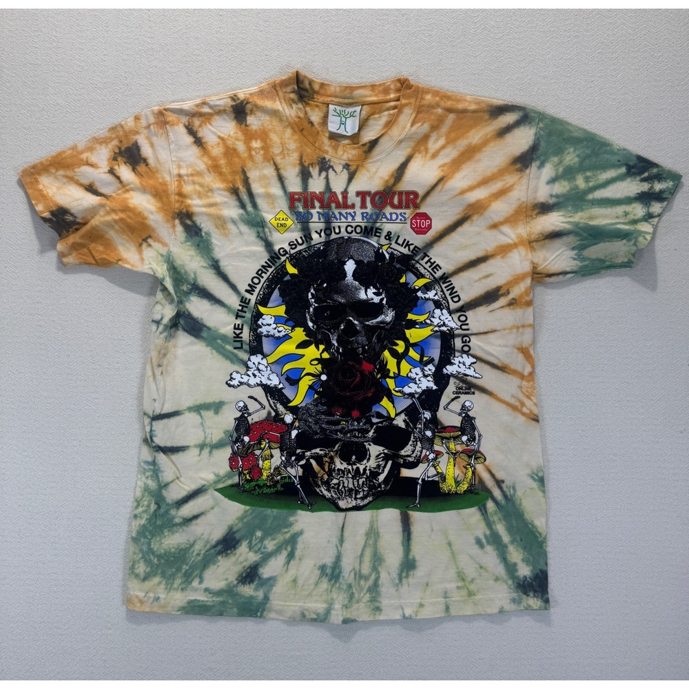 Unworn Online Ceramics Dead & Company 2023 Final Tour Large Tie Dye T Shirt